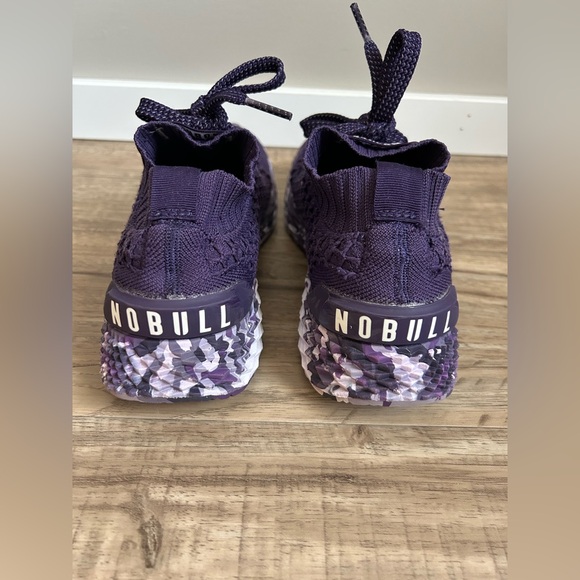 NoBull Project All Day Knit running Shoe purple reflective laces - Picture 3 of 11